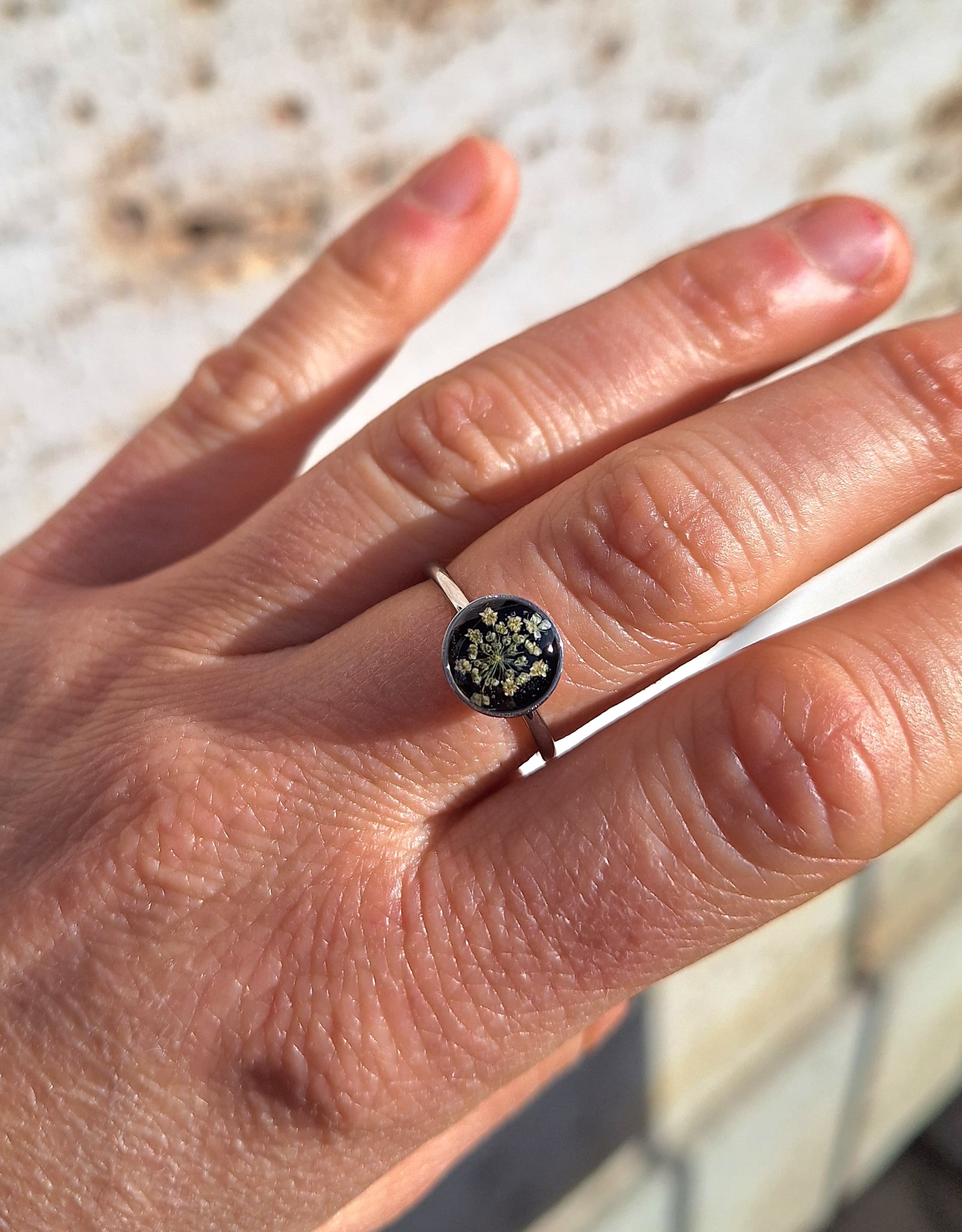 Anello Fiori di carota selvatica