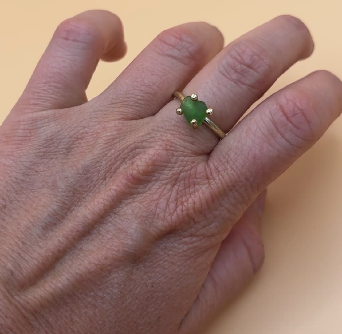 Anello Verde Marino