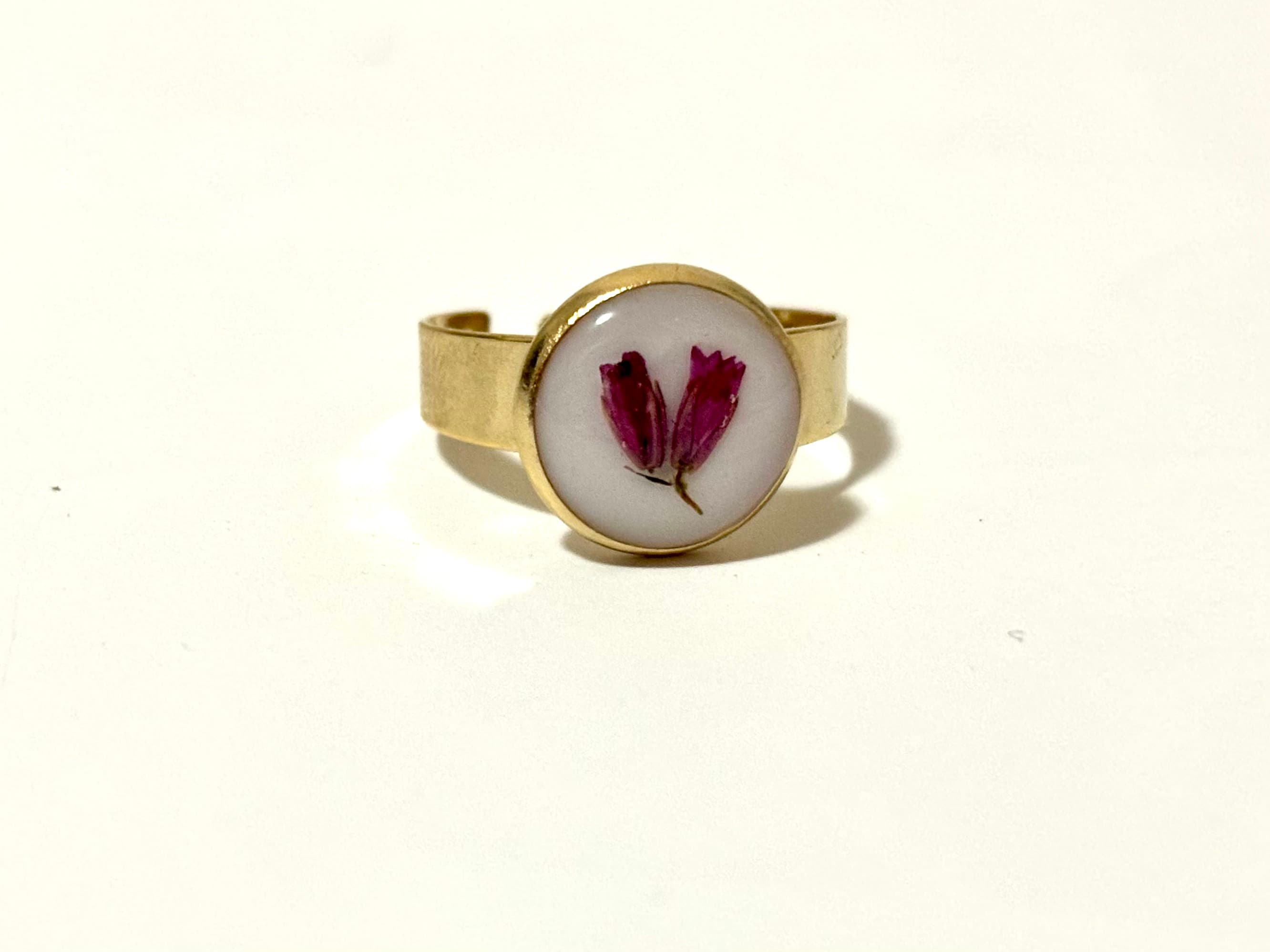 Anelli con fiori veri