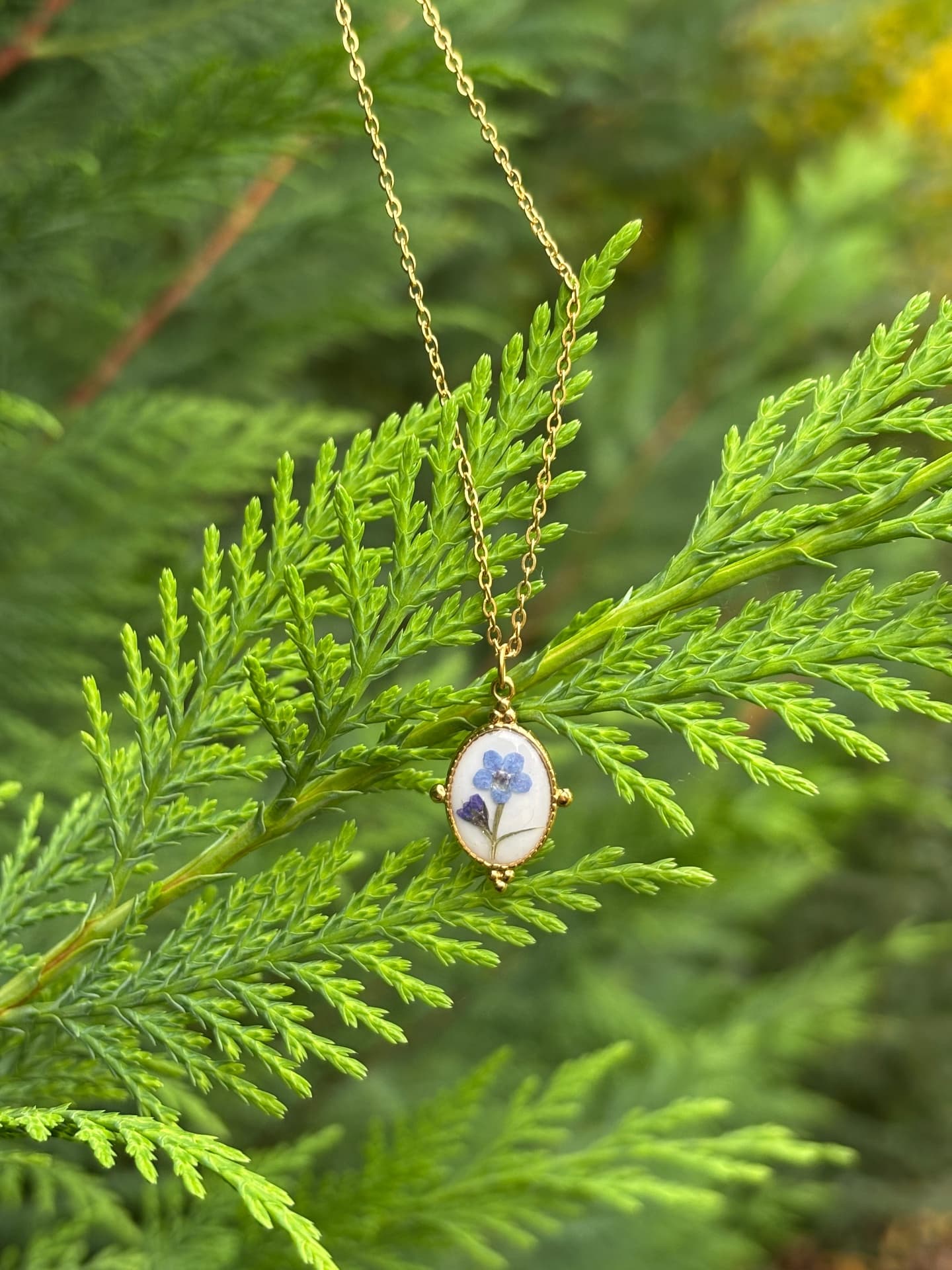 Collana Fiorita "Non Ti Scordar Di Me"